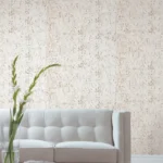 Cork Wallpaper with metallic accents at The Wallcovering Collective