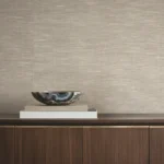 Rhea Weave wallcovering by Carlisle and Co in Oatmeal