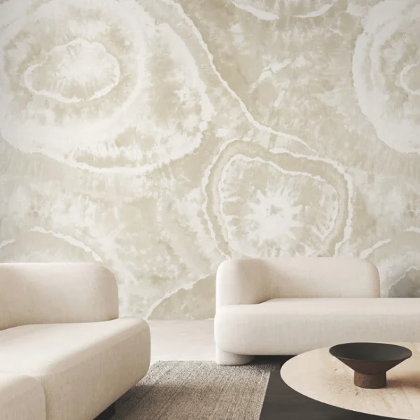 Natural Agate wallcovering by Carlisle and Co in Sandstone