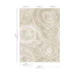 Natural Agate wallcovering by Carlisle and Co in Sandstone