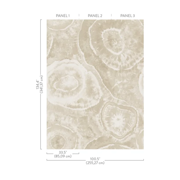 Natural Agate wallcovering by Carlisle and Co in Sandstone