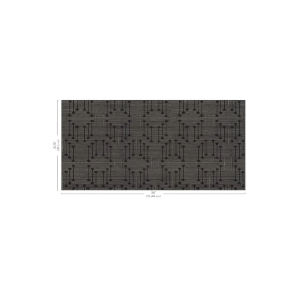Ashanti wallcovering by Carlisle and Co in Onyx
