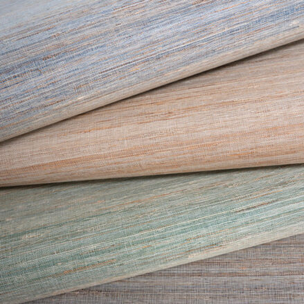 Woven Ramie wallcovering by Carlisle and Co group shot